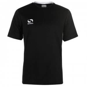 Image of Sondico Fundamental Polyester Football Top Mens - Black/White