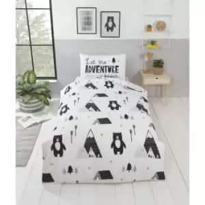Image of Studio Kids Scandi Bears Duvet Cover Set Multi Toddler Children Bedding - Multi
