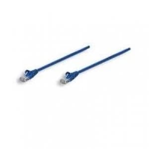 Image of Intellinet Network Patch Cable Cat6A 10m Blue Copper S/FTP LSOH / LSZH PVC RJ45 Gold Plated Contacts Snagless Booted Polybag