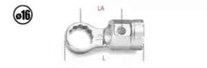 Image of Beta Tools 652 Bi-Hex Ring Wrench for Torque Bar 16mm 006520016