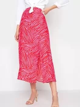 Image of Long Tall Sally Zebra Print Skirt - Pink, Size 24, Women