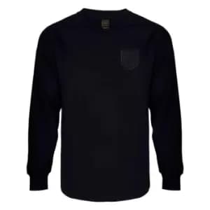 Image of Score Draw England '66 Black Out Long Sleeve Shirt - Black