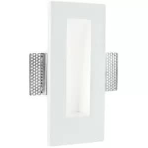 Image of 25-fan Europe - Applique encastree Ariel Platre blanc 1 ampoule cm