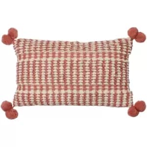 Image of Ayaan Pom-Pom Cushion Brick