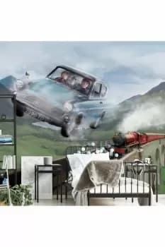 Image of Journey to Hogwarts Train Mural