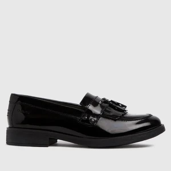 Image of Geox Black j agata Girls Junior shoes Black UK 13 (EU 32)