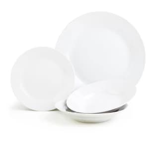 Image of Sabichi 12 Piece White Everyday Porcelain Dinner Set