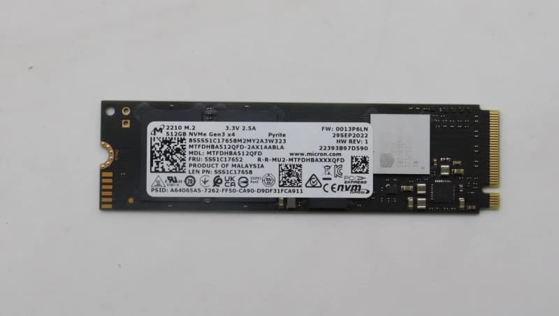 Image of Lenovo 512G M.2 PCIe NVMe QLC SSD