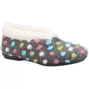Image of Fleet & Foster Womens Snowberry Faux Fur Lined Slippers UK Size 6 (EU 39)
