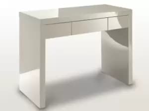 Image of LPD Puro Stone High Gloss 1 Drawer Dressing Table Flat Packed