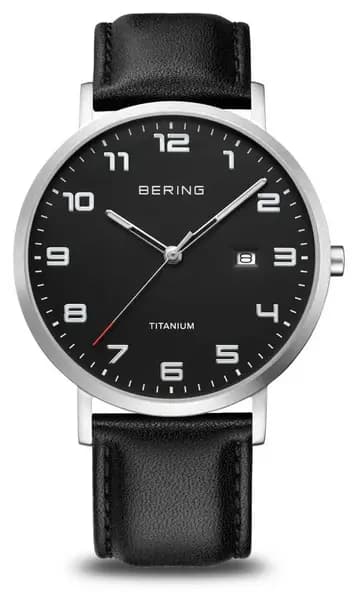 Image of Bering 18640-402 Titanium Black Dial With Date Window Watch