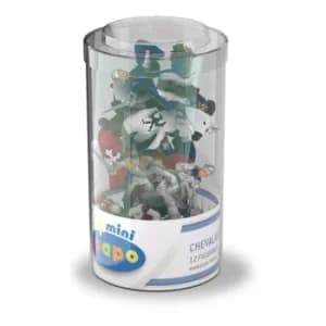 Image of PAPO Mini Papo Mini Plus Knights Tube Toy Mini Figure Set, Three Years or Above, Multi-colour (33022)