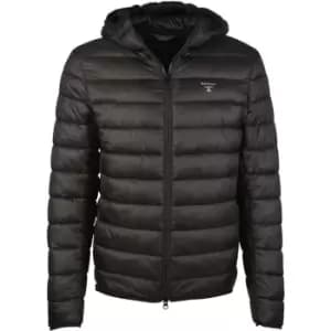 Image of Barbour Beacon Burn Quilted Jacket - Black