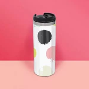 Image of Bold Dot Pattern Stainless Steel Travel Mug