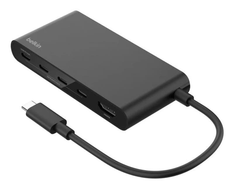 Image of Belkin AVC021HQBK interface hub USB Type-C 10000 Mbps Black AVC021HQBK