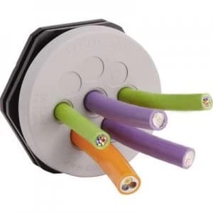 Image of Icotek KEL DPZ 324 Cable grommet Terminal max. 12.5mm Polyamide Elastomer Grey