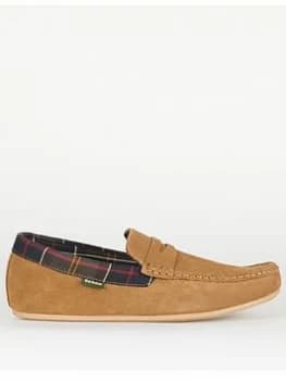Image of Barbour Porterfield Slippers - Navy, Sand, Size 7, Men