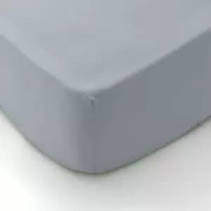 Image of Himeya 300 Thread Count Plain Dye Super Kingsize Fitted Sheet, High Rise