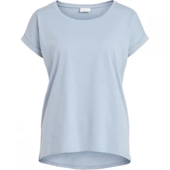 Image of Vila basic jersey tshirt - Ashley Blue