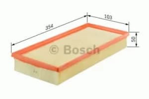 Image of Bosch 1457433592 Air Filter Insert S3592