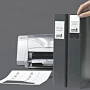 Image of 3L Label Holders and 48 Inserts 35x75mm 10321 (PK48)