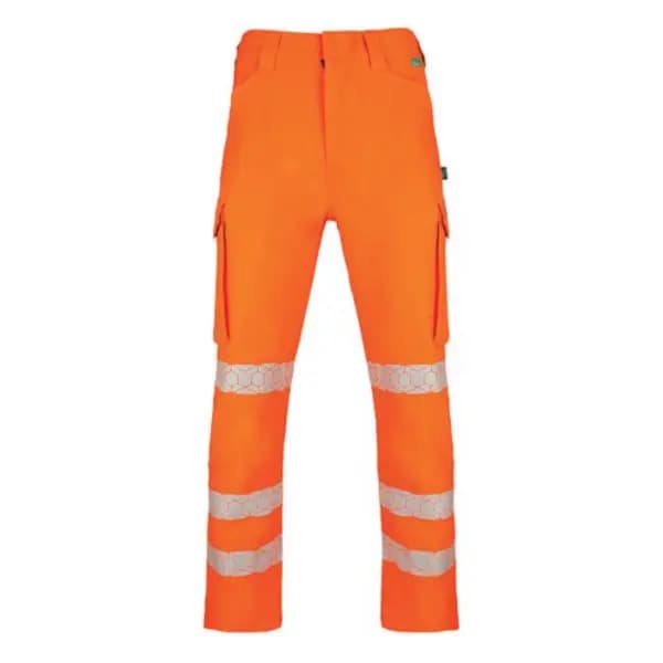 Image of Beeswift Envirowear Beeswift Envirowear High Visibility Trousers Orange 34 EWCTROR34