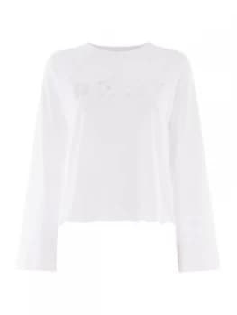Image of DKNY Iridescent logo sweat top White