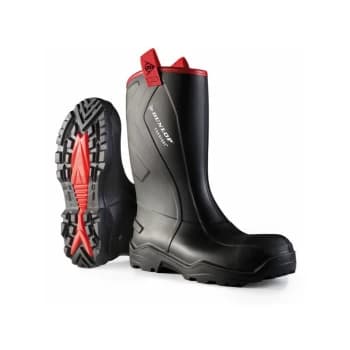 Image of Dunlop - PUROFORT+RUGGED F/Safety Wellington Boot BLACK sz 6