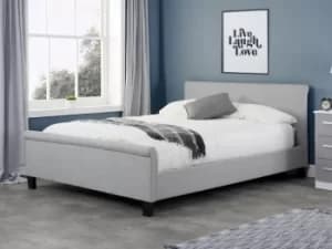Image of Birlea Stratus 4ft6 Double Grey Upholstered Fabric Bed Frame