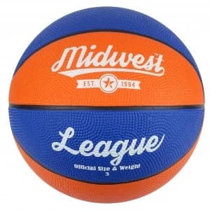 Image of Midwest League Basketball Blue/Orange Size 3