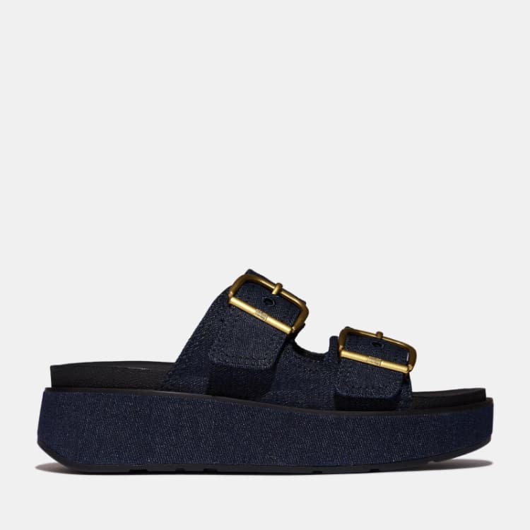 Image of Fitflop Fitflop Dbl Buckle Ld62 Dark Denim female 3 (36)
