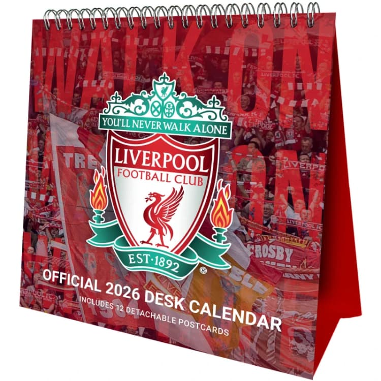 Image of Grange Manchester City Desk Calendar - Red Red One Size