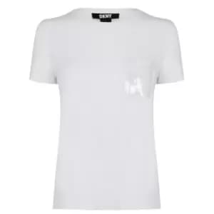 Image of DKNY Sequin Pocket T Shirt - White
