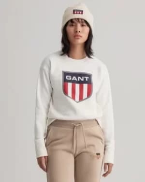 Image of GANT Retro Shield Crew Neck Sweatshirt
