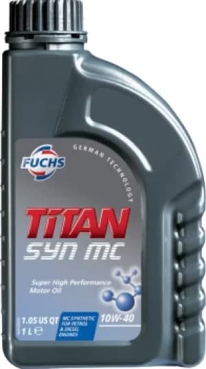 Image of FUCHS TITAN SYN MC 10W-40 ENGINE OIL LUBRICANT 1 LITRE ACEA A3/B4