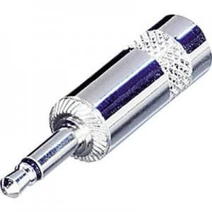Image of 3.5mm audio jack Plug straight Number of pins 2 Mono Silver Rean AV NYS226
