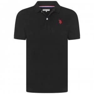 Image of US Polo Assn Pique Polo - True Black