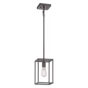 Image of 1 Bulb Ceiling Pendant Light Fitting Western Bronze LED E27 60W Bulb