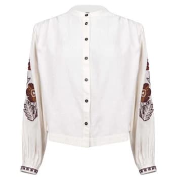 Image of Scotch and Soda Embroidered Blouse - Cream 0003