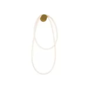 Image of Skopje Sconce Wall Lamp LED 40W Flex Tube Gold Matt