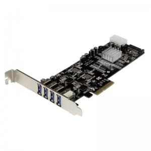 Image of StarTech.com 4 Port PCI Express USB 3.0 Card w/ 2 Dedicated Channels -