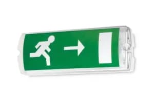 Image of JCC 7W Maintained Self-Test Emergency Exit Bulkhead IP65 with 4 Legends - JC50313