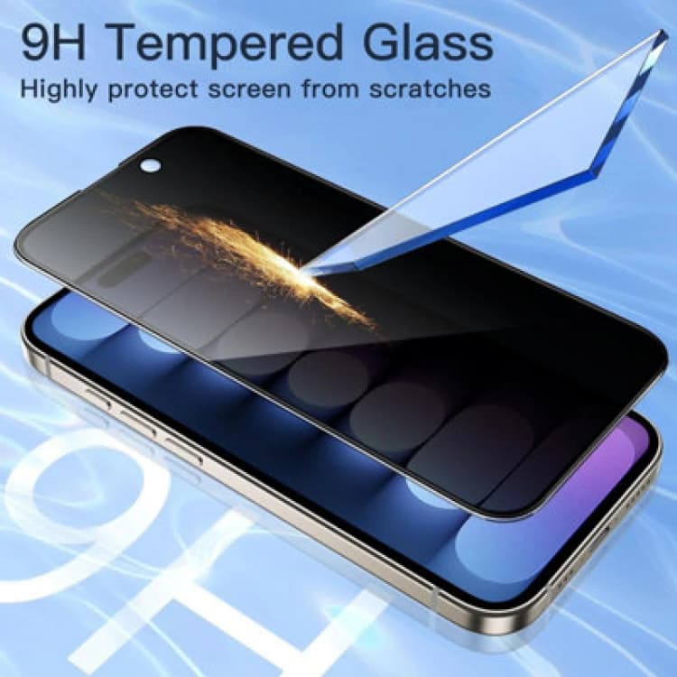 Image of Shatchi 3Pk Privacy Full Coverage Screen Protector for iPhone 15 Pro Max 6.7-Inch Natural unisex