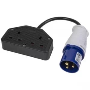 Image of Worksafe WPS16132 16A/13A Twin Trailing Socket & Cable Set