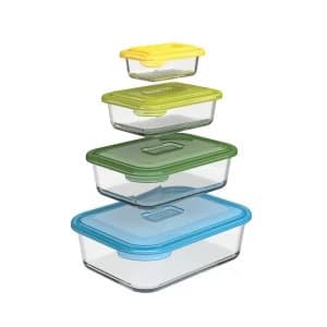 Image of Joseph 4 Piece Nestable Storage Set - Glass