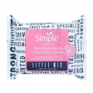 Image of Simple x Little Mix Biodegradable Face Wipes 20 PC