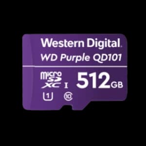 Image of Western Digital WD Purple SC QD101 512GB MicroSDXC Memory Card WDD512G1P0C