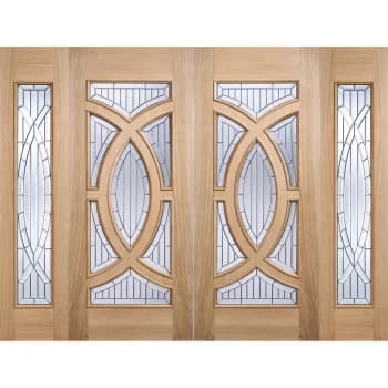 Image of Majestic - Glazed - Oak - Sidelight Exterior Door - 1981 x 457 x 44