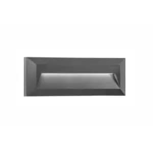 Image of Netlighting Merano Ferryland Outdoor Flush Wall Lamp Dark Grey Abs LED 2W 365Lm