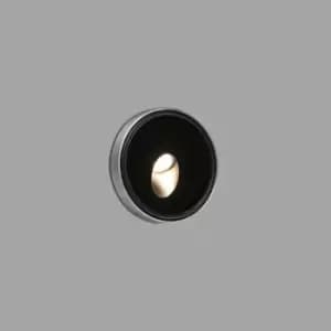 Image of Dang LED Outdoor Recessed Wall Light Black IP67